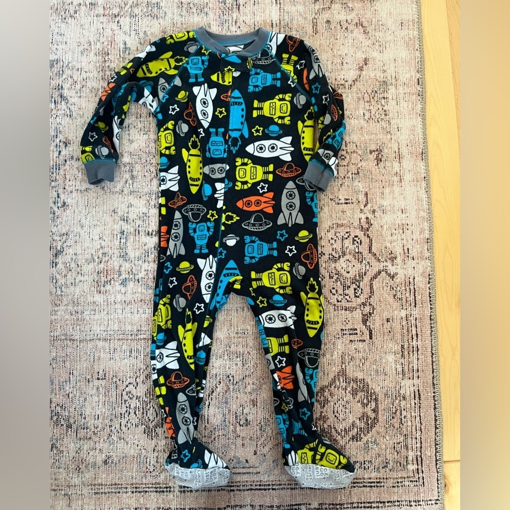 Carter's Colorful Rocket Print Kids Pajamas